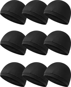 9 Pcs Cooling Skull Cap Camo Liner – Sweat Wicking Lightweight Cycling Cap Running Hat for Men Women, Moisture-Wicking Breathable Helmet Liner, Outdoor Sports Beanie for Hot Weather (Assorted Camo Patterns)