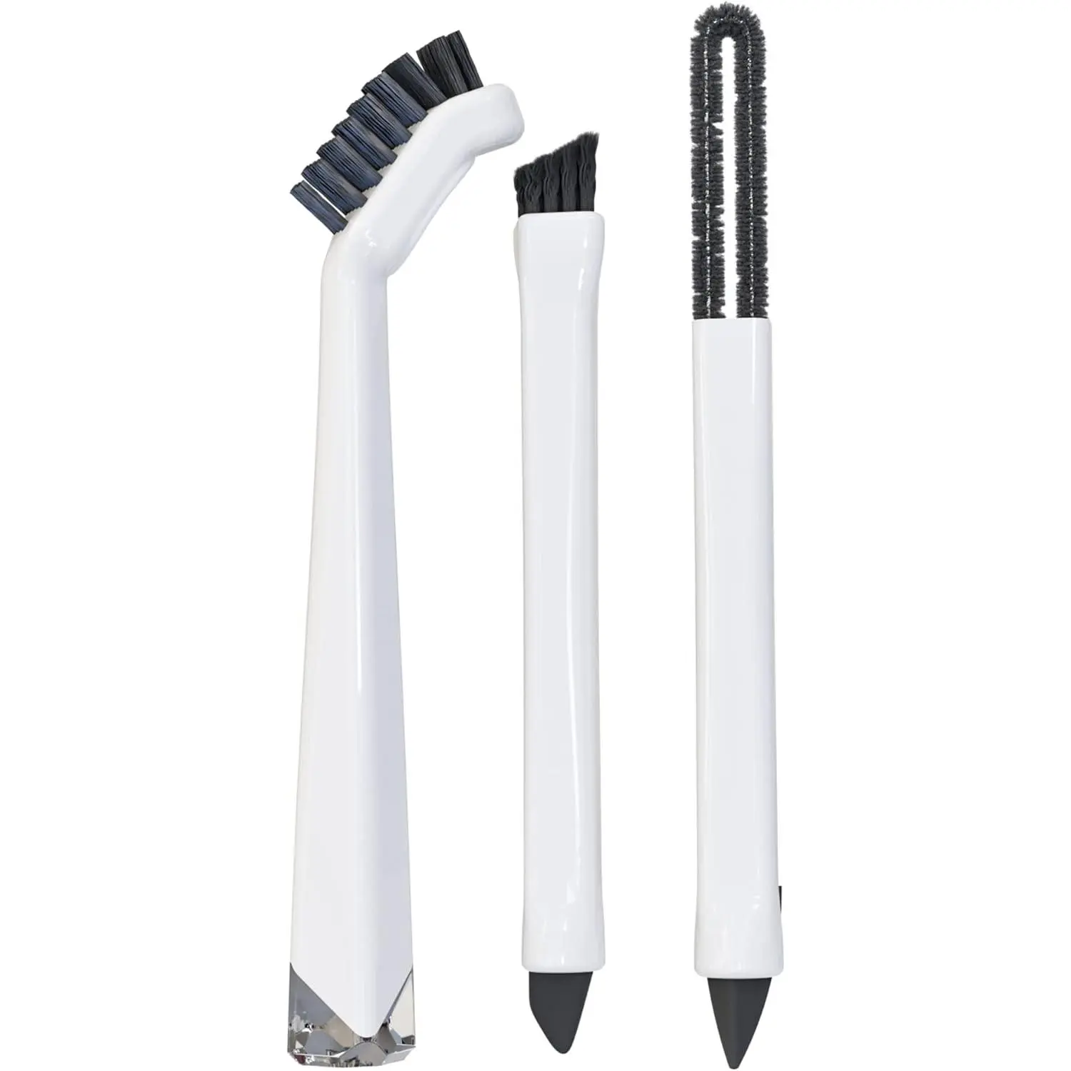 Small Cleaning Brush Set 3pcsCrevice Brushes for CleaningScrub Brushes Set with  Tipped Scrub BrushStiff Handle Miniature Cleaning Brush for Kitchen Uensils, Tight Spaces, Tub, Shower