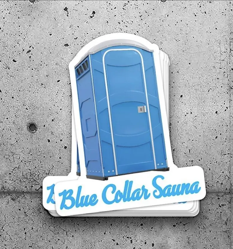 Blue Collar Sauna Stickers, Lineman Sticker, Hard Hat Stickers, Blue collar Sticker, Hard Hat Stickers For Men