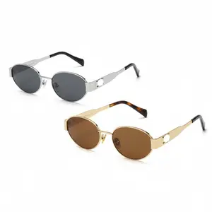 Viral Retro Oval Cat Eye Sunglasses Unisex UV Protection Street Style Influencer Favorite