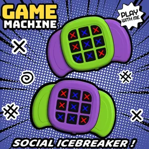 Electronic Connect Four Puzzle Game with Handle, Best Gift Fun Strategy Board Game, Durable Abs Material, Interactive Classic Game