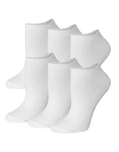 Hanes Originals Women’s Supersoft No Show Socks 6-pairs Women's Intimates Multi Pack Comfortable Fit Soft Stretch Fabric Breathable Hwsn6