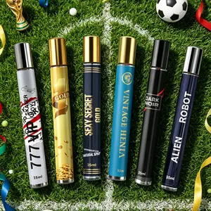 6 Pack Men's Portable Perfume | 6 PACK Total：7.1 OZ / 210 ML | 35ML Each | 6 Scents: Citrus/Woody/Marine/Fougere/Leather/Spicy | Compact & Portable, Different Scent Every Day, Perfect for Commute & Dates, Gift for Him