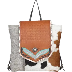 Myra Bag Ladies Calentivay Hand-Tooled Western Backpack S-4360
