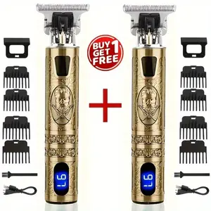 Professional Cordless Men's Electric Shaver, Hair Clipper & Beard Trimmer Set, High Quality Trimmer, USB Rechargeable, Durable Lithium Battery, Precision Cutting