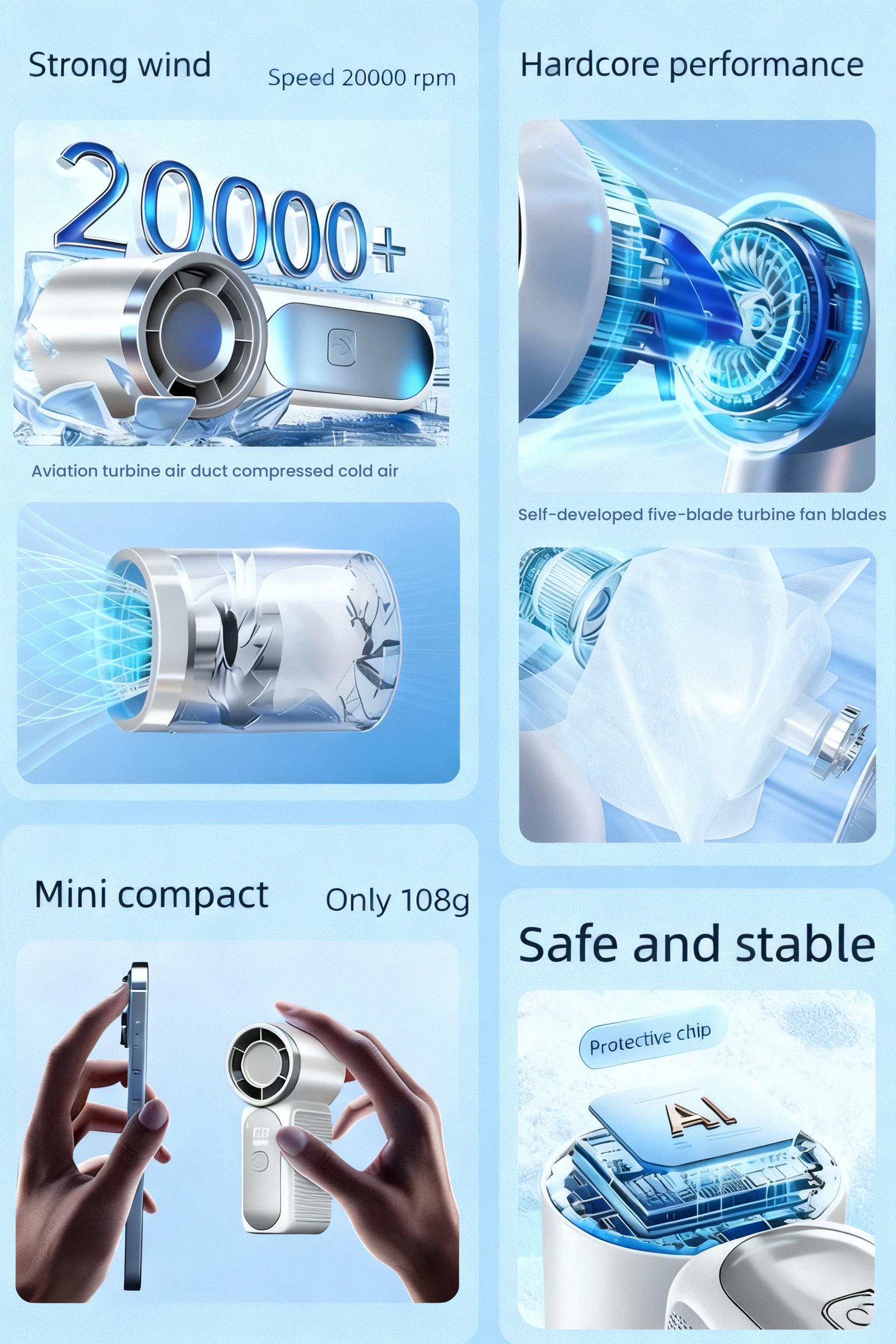 GAIATOP Super Mini Handheld Fan, Small Purse Fan for Women, Pocket Fan, Makeup Fan, High-Speed Turbo, 6-Gear Adjustable with LED Display, USB Rechargeable, Portable Fan for Travel, Outdoor, Girls Valentine's Day gift GAIATOP Super Mini Handheld Fan, Small Purse Fan for Women, Pocket Fan, Makeup Fan, High-Speed Turbo, 6-Gear Adjustable with LED Display, USB Rechargeable, Portable Fan for Travel, Outdoor, Girls Valentine's Day gift