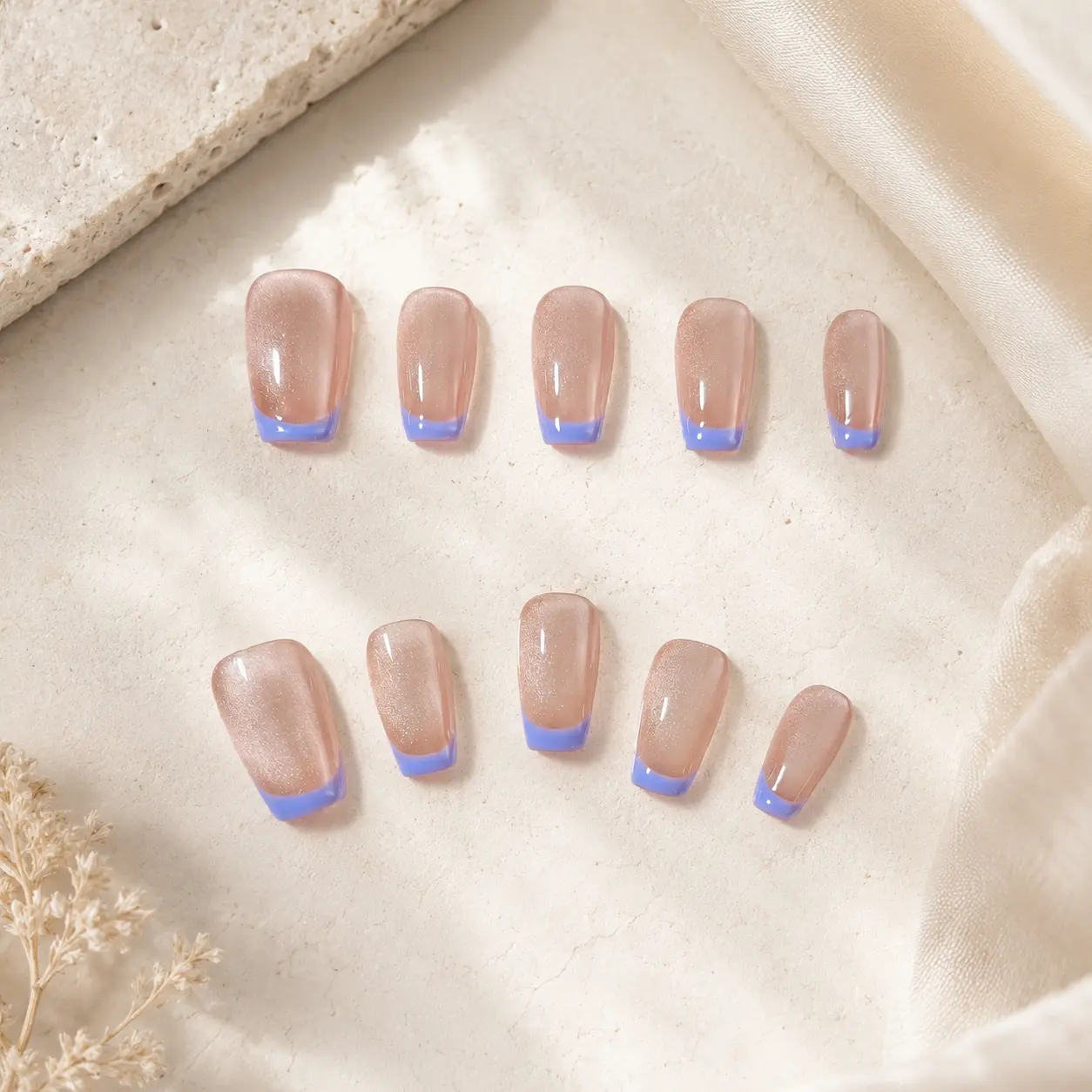 Long Haute Lilac Press-on Nails, Beauty & Personal Care Nail Art Decoration Accessories