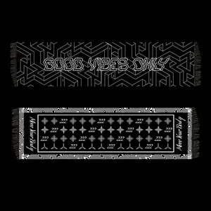 GOOD VIBES ONLY 222 REVERSIBLE PASHMINA