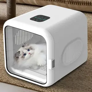 【Black Friday Deal】Automatic Pet Dryer | 16.38gal Warm Blowing Wind Box | 360 Degrees Electric Automatic Efficient Drying Machine, Pet Drying Cabinet, Ultra Quiet Cat Hair Dryer for Cats, Dogs