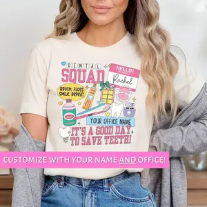 Dental Squad Shirt, Dentist Gift Tee, Hygienist & Assistant Shirt, Pediatric Dental Office Top