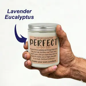 2PC Lavender Eucalyptus Soy Wax Candle Set - Relaxing Aromatherapy Gift for Women | 100% Cotton Wick | Birthday & Friendship Gift