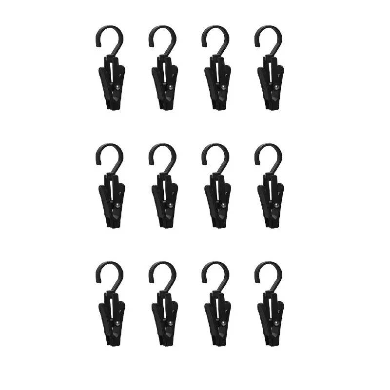 12 Pcs Super Strong Swivel Hanging Hooks, Ideal for Home, Laundry, Clothes, Beach Towels, Easy to Use and Secure, Durable and Reliable, Handy Hook