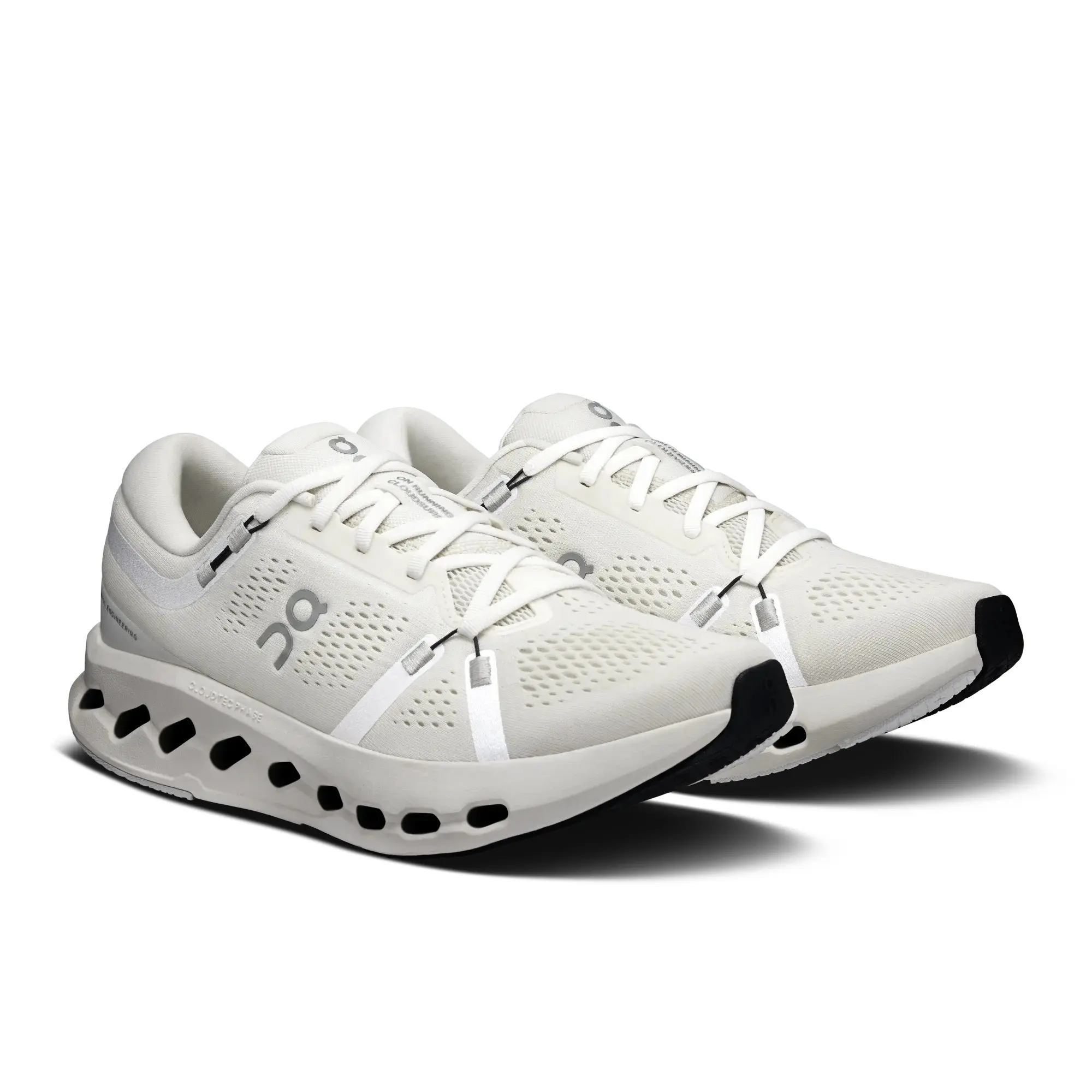 ivory white mesh running trainers, sweat wicking breathable trail sneakers, multi hollow air cushion workout footwear, lightweight flexible non slip street joggers, summer solid color performance athletic shoes