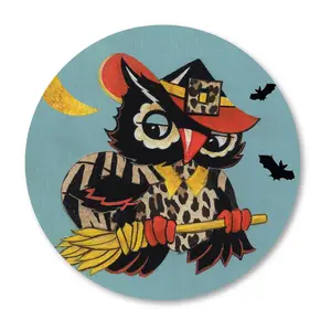 Courtside Market Trick or Treat 12x12 Circular Panel