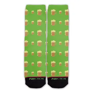 Function - St. Patrick's Day Beer Mug Pattern Fashion Socks