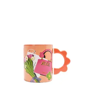 PETAL CERAMIC MUG VIOLET BLOSSOM