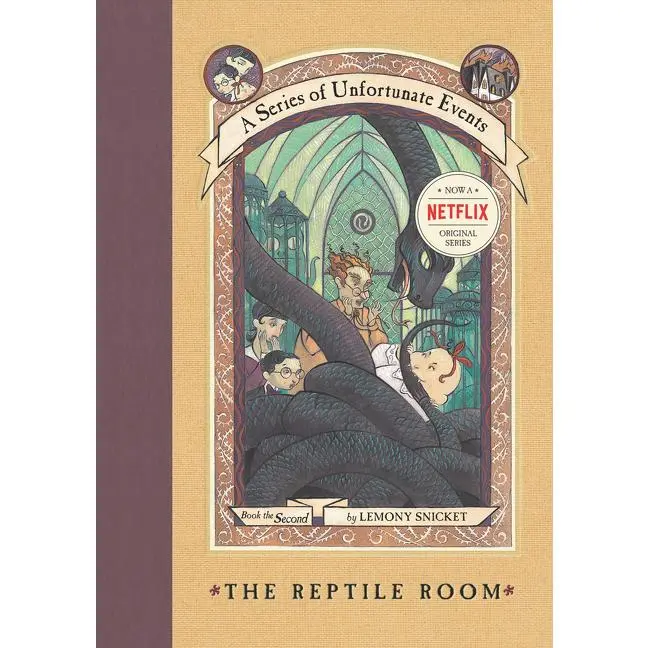 A Series of Unfortunate Events #2: The Reptile Room by Lemony Snicket||Brett Helquist||Michael Kupperman [Hardback Book]
