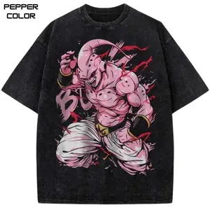 Majin Buu Graphic T-Shirt, Dragon Ball Shirt, Vintage Tee, Short Sleeve shirt, Crew Neck Casual Cotton shirt, Unisex Anime Tee Gift For Menswear Womenswear Streetwear Top