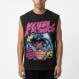 Sopula Studio Men's Fly By Choice Graphic Round Neck Casual Tank Top