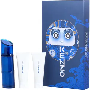 Kenzo Homme Set-Edt Spray 3.7 Oz & Shower Gel 2.5 Oz X 2 For Men