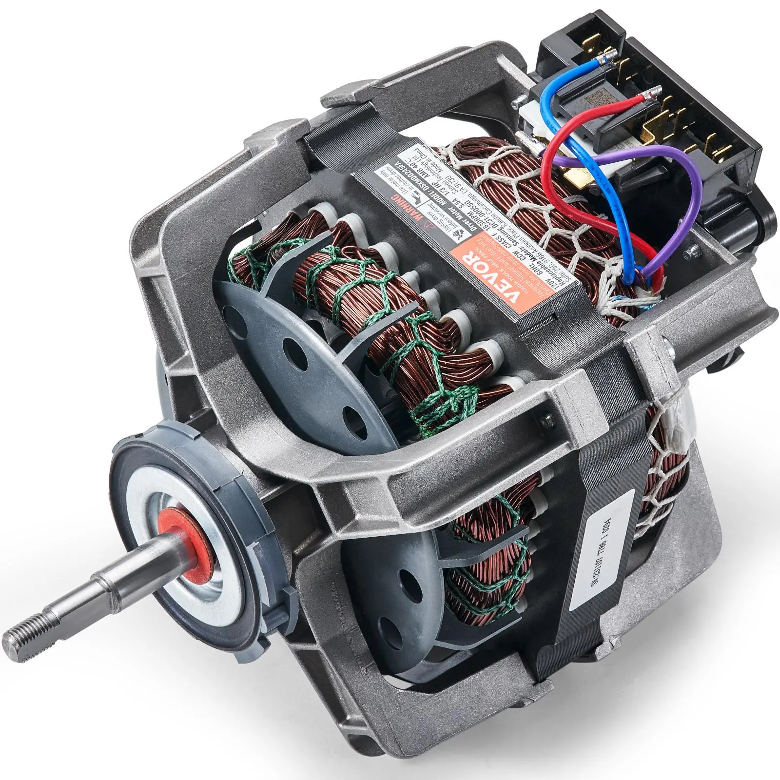 VEVOR DC31-00055G Dryer Motor, Compatible with Samsung Kenmore Dryer, 1/3HP 1630RPM, Replaces DC31-00055D, DC31-00055H, PS4204647, AP5331095, DFS270ZSEL1, DFS270ZSEL3