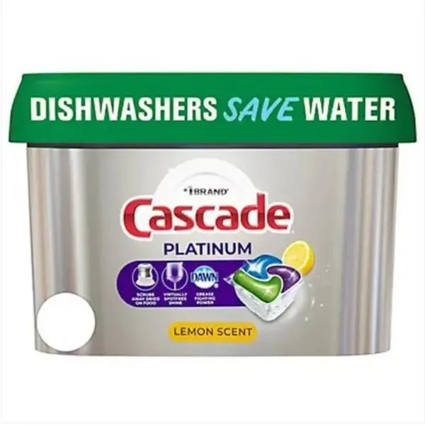 Cascade Platinum Lemon Scent Dishwashing Pacs - 30 Count Cascade Platinum Lemon Scent Dishwashing Pacs - 30 Count