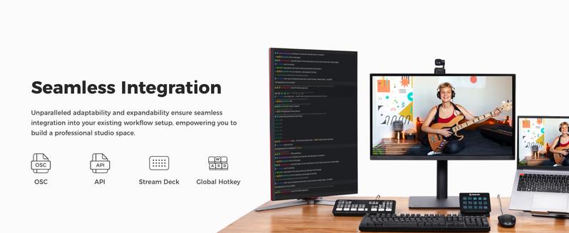 OBSBOT Tiny SE 1080P Webcam 100 FPS with AI Tracking, 1/2.8" Sensor, Gesture Control, Dual ISO, DOL HDR, Web Camera for Desktop and Laptop Use