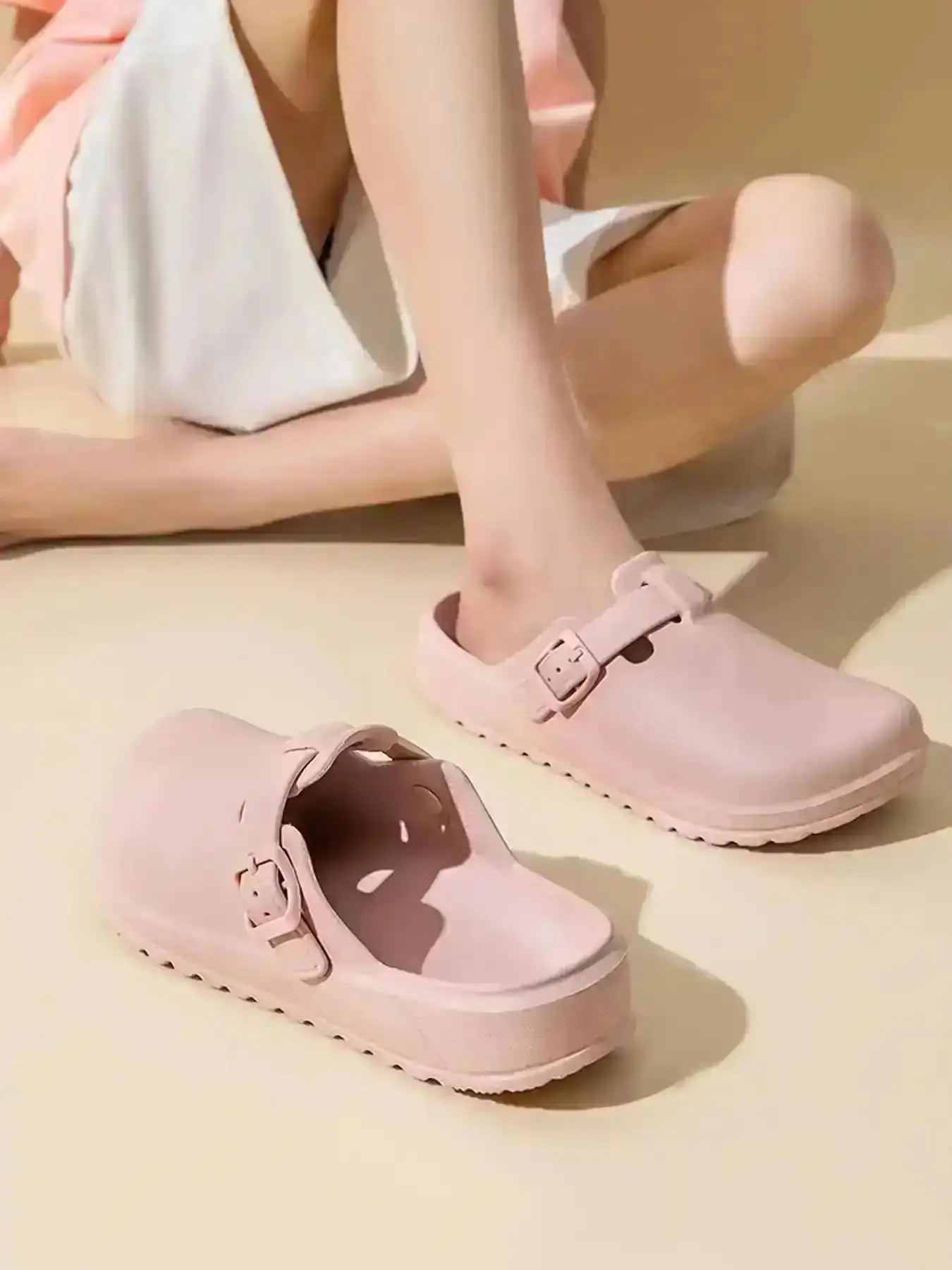 Women's 2026 Solid Color EVA Sports Slippers Non-Slip Slide Footwear Comfortable Casual Indoor-Outdoor All-Match Daily Walking Shoes lifestyle multi sport jogging athletic trendy trail agile court Modern Slip versatile