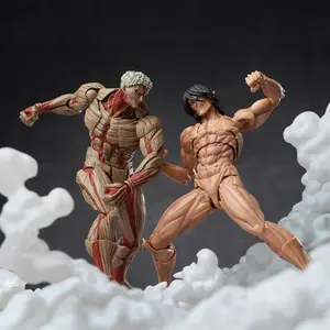 New KO Attack On Titan Armored Titan Female Titan Revoltech Articulated Action Figure Collectible Model Toy