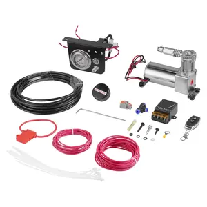 Air Shock Controller Kit 12V 100PSI On Board Air Compressor System Single Path