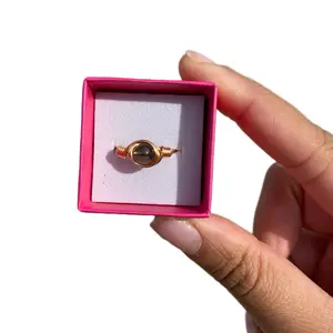 Handmade Moldavite Crystal Ring for Spiritual Growth and Transformation