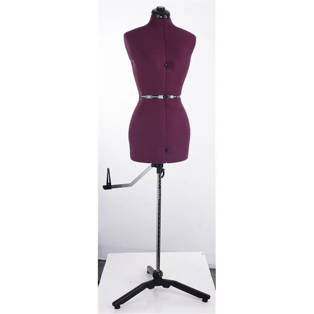 212 MAIN Feiyue CS-S Red Classic Series Snap-On Legs Dress Form - Small Size, Nylon Cover, Height Adjustable, Easy Pinning and Marking, Fine-Tune the Form for Dress & Garment Alter Projects, Solid