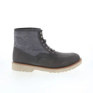 Dingo Carlsbad DI-223 Mens Gray Nubuck Lace Up Casual Dress Boots