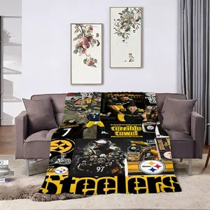 Pittsburgh Steelers-3 Style Blanket, Vibrant Colors, Soft Comfortable Fabric, Warm Experience, Ideal for Bedroom Living Room Office Camping