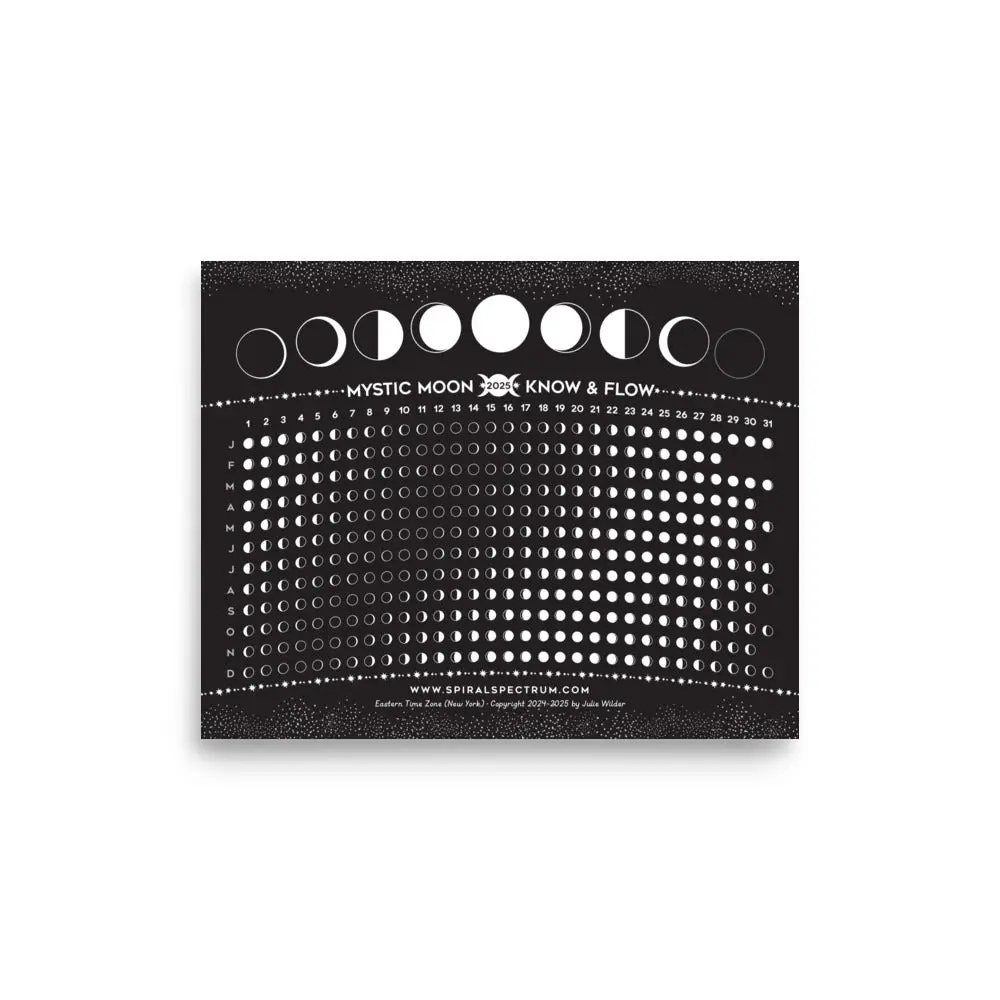 Simple Moon Phase Chart | Print