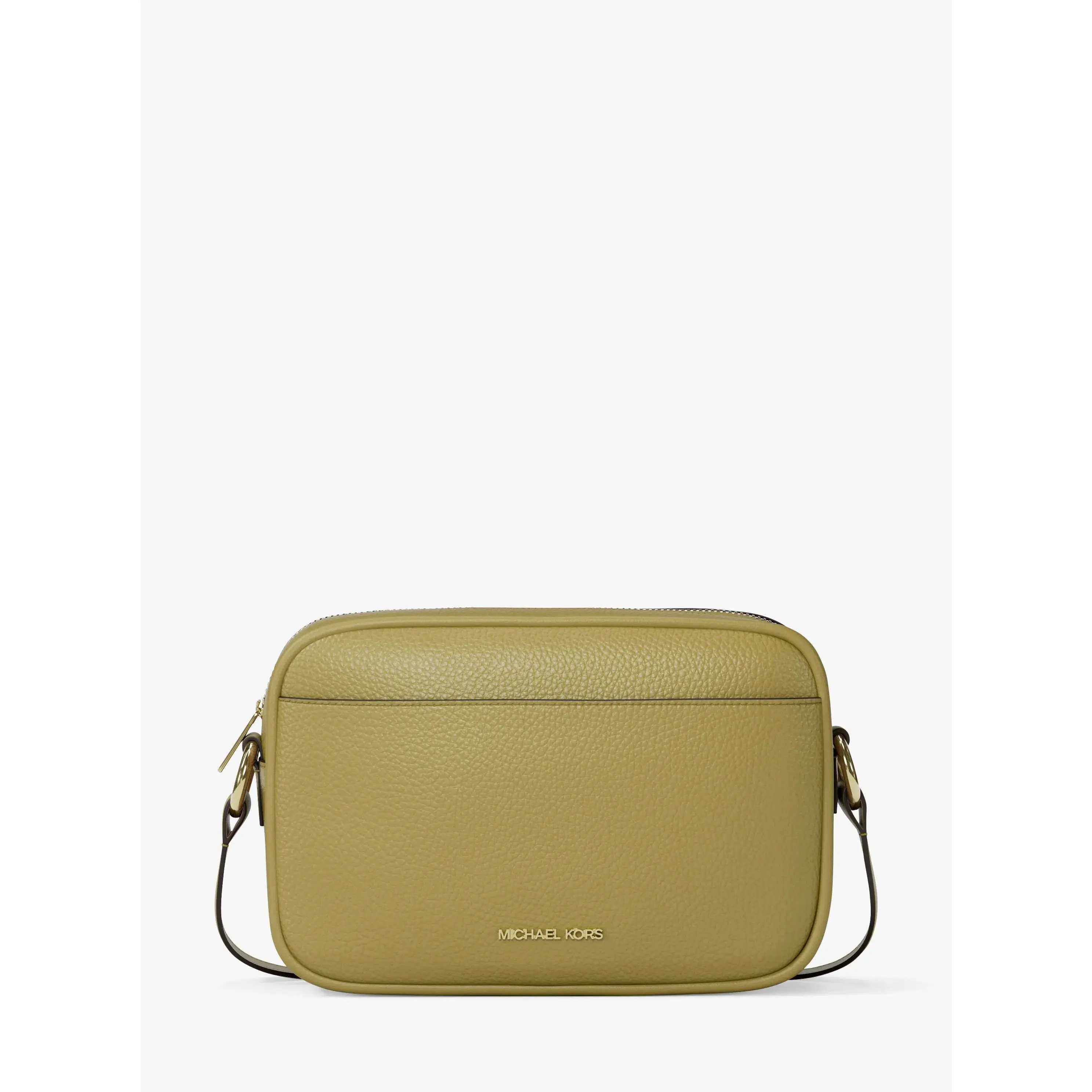 Jet Set Large Pebbled Leather Camera Crossbody Bag