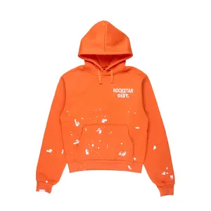 Nylia Orange Oversized Hoodie