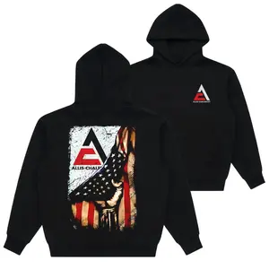 Allis-Chalmers Hoodie, T-Shirt – Bold Logo with USA Flag Design, Premium Cotton Blend, Unisex Fit for Fans, Ideal Gift for Vintage Tractor Enthusiasts