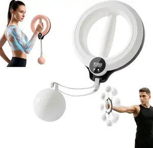 Unisex Arm Trainer — Arm Ring | 360° Rotational Forearm Trainer (with Digital Counter) | Portable Arm Fitness Device — A Home Workout Essential