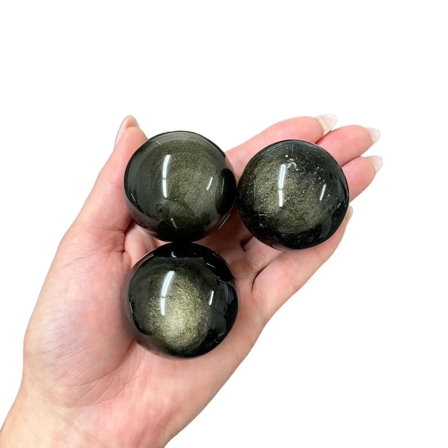 Golden Obsidian Sphere from Mexico 43mm