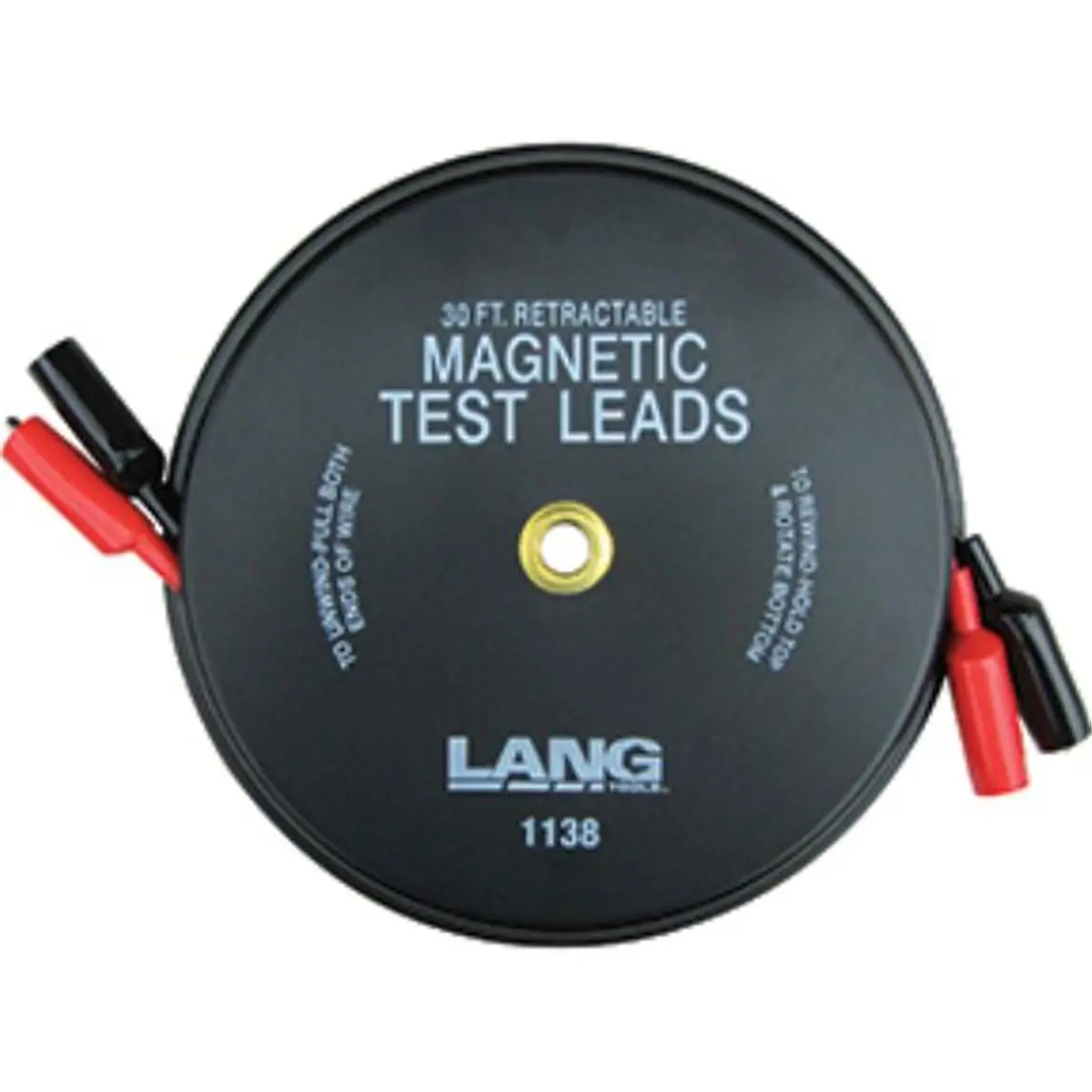 212 MAIN 30 ft. Magnetic Retractable Test Leads with Alligator Clips, Copper Wire and Strong Magnetic Pull