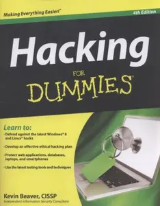 USED-Hacking for Dummies by Kevin Beaver (Paperback)