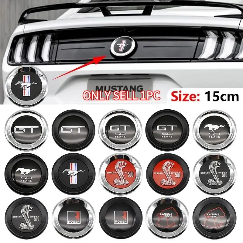 Ford Car Front & Rear Emblem, Scratch-Resistant Exterior Decoration, Replacement Badge for Mustang Gt Shelby Gt500 Roush Models, Car Stickers