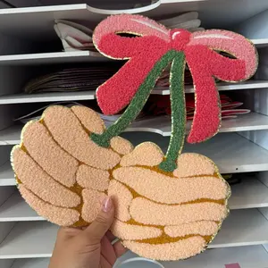 concha bow iron on patch