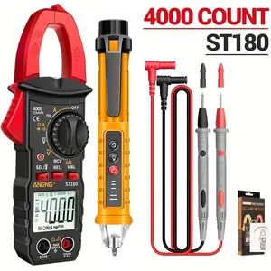 Multifunctional Digital Clamp Meter, Digital Multimeter, 1 Set NCV-Amperometer Ohmmeter Voltage Measuring Tool, Voltage Tester, Professional Electrician Tools