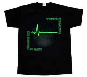 TYPE O NEGATIVE BAND LIFE IS KILLING ME NEW BLACK T-Shirt Cotton Collar