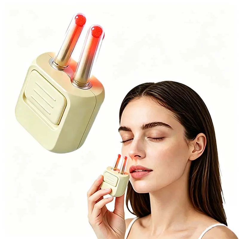 Red Light Nasal Soother, 10 Min Therapy For Sinus Comfort , Adjustable Light Rods for Nasal Fit, Portable Soothing Device For Dry Nose, Red Light Nasal Therapy Tool, Relieve Congestion & Irritated Dry Nasal Passages Daily