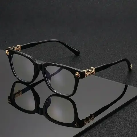 Anti Blue Glasses for Men - Stylish Trendy Square Frames Eyeglass, Fashion Accessory Eyewear, Blue Light Blocking, Ideal for Work & Daily Wear Sports Eyewear