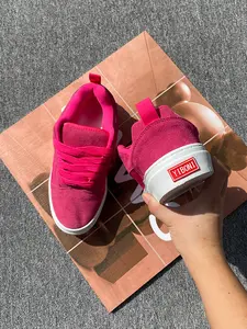 2026 New Vans Vintage Red Skate Shoes, Simple Premium All-Match Bread Shoes, Comfortable Soft, Unisex Couple Style, Plus Size, Daily Casual Wear