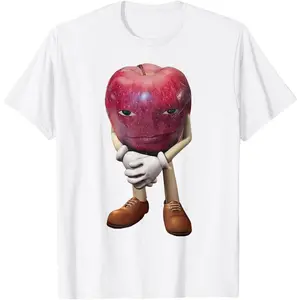 Funny Apple With Face Meme T-Shirt